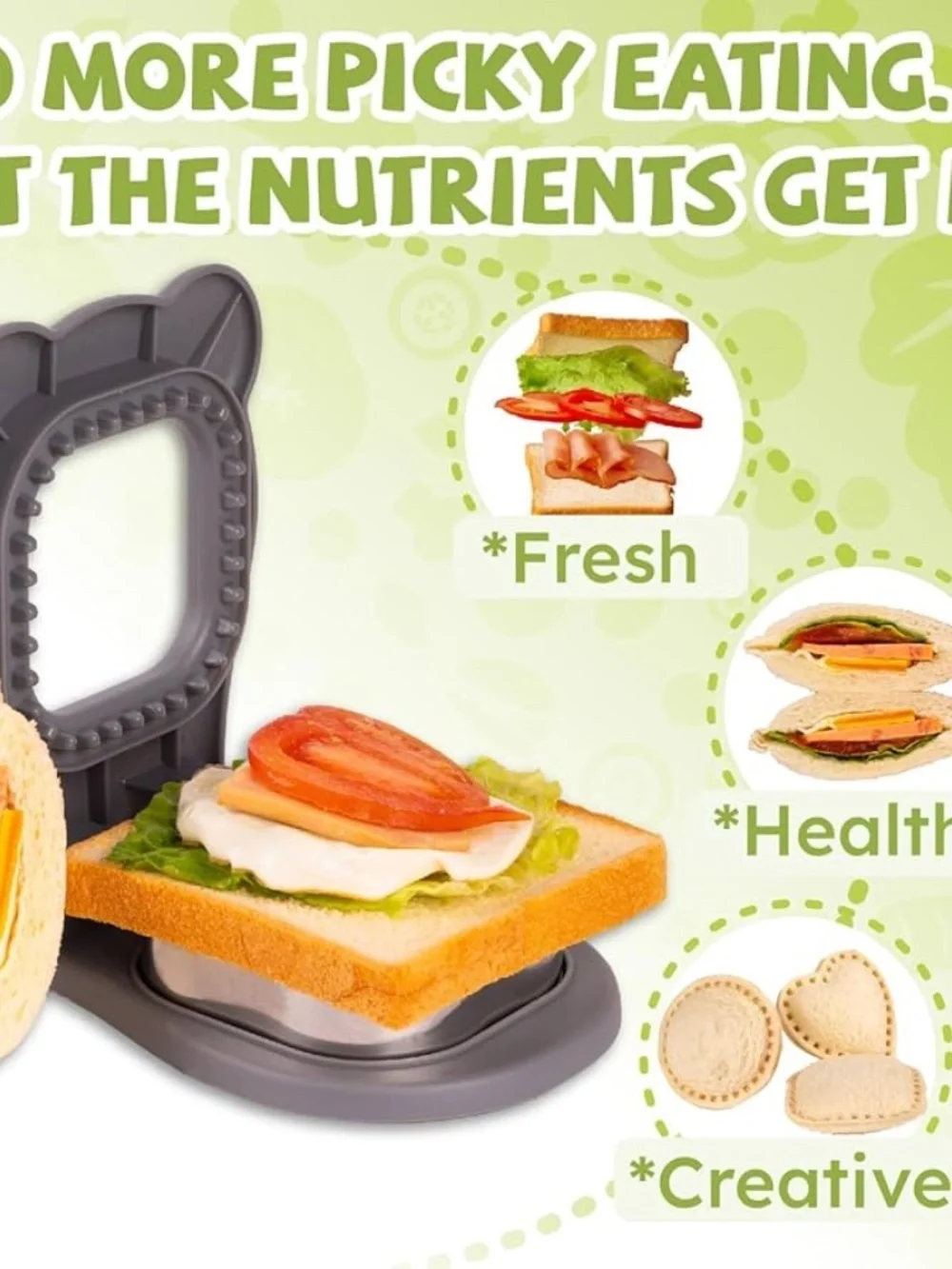 NOT FOR SALE Uncrustables Sandwich Maker Cutter Sealer Grey Square NIB PB&J